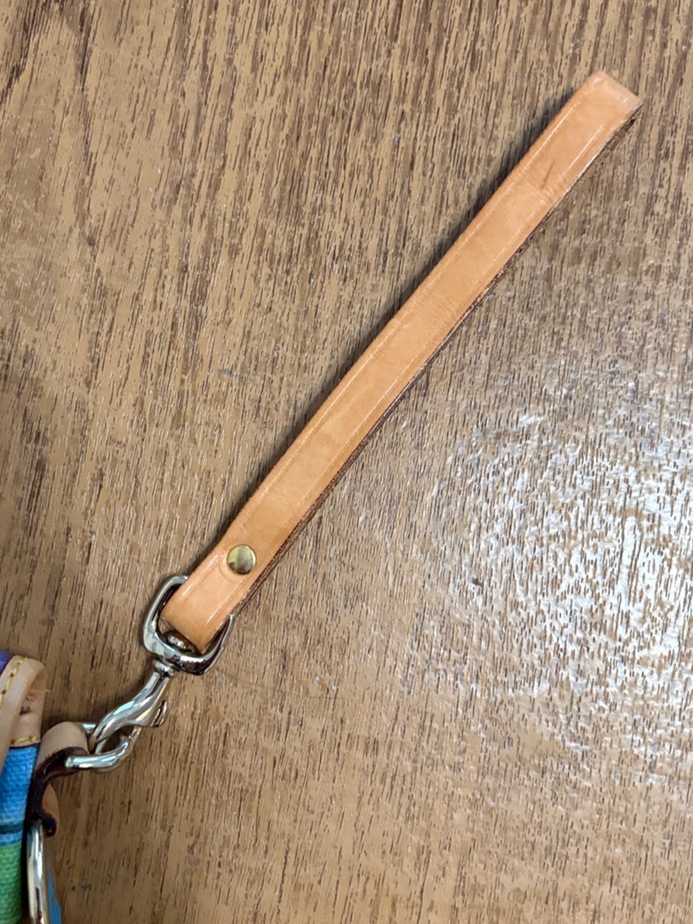 Dooney & Bourke/Disney Plaid Leather-Trim Wristlet - Picture 5 of 5